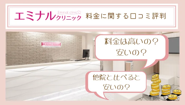 エミナルクリニック料金に関する口コミ評判