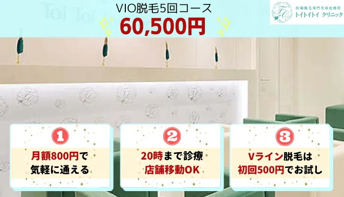 トイトイトイクリニック比較VIO