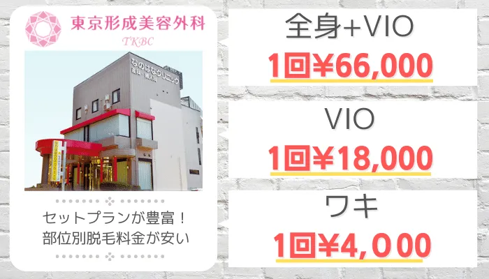 東京中央美容外科比較都度払い