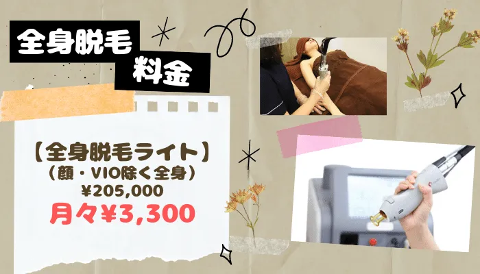 レジーナクリニック全身脱毛