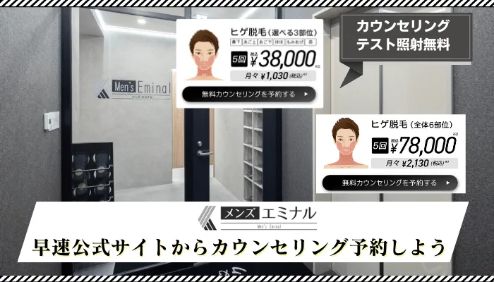 メンズエミナルまとめデビュープラン