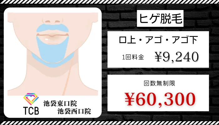 TCBメンズ池袋比較料金