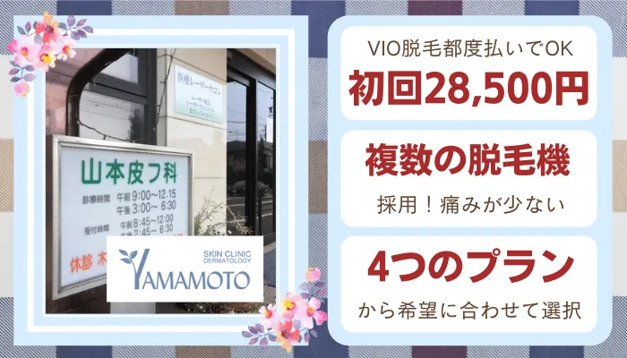 スキンクリニック山本皮フ科比較VIO