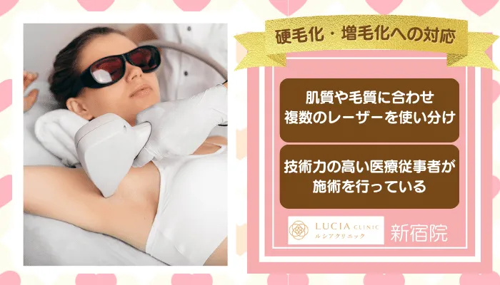 ルシアクリニック新宿硬毛化・増毛化