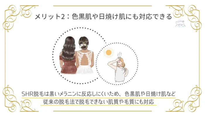 SHR脱毛のメリット2