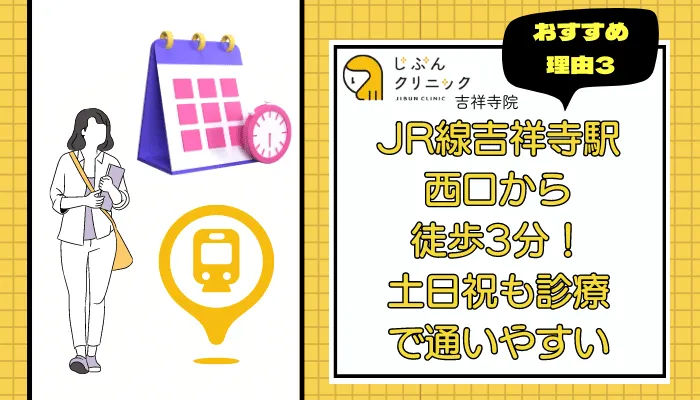 じぶんクリニック吉祥寺おすすめ理由3