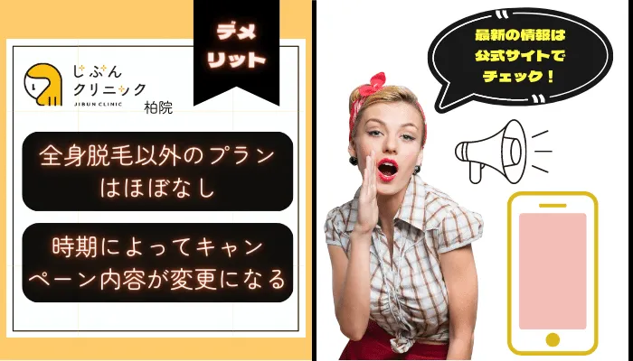 じぶんクリニック柏デメリット