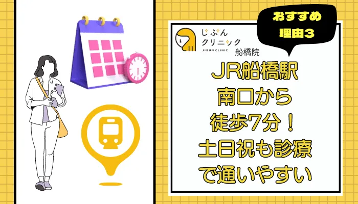 じぶんクリニック船橋おすすめ理由3