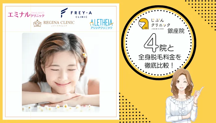じぶんクリニック銀座4院と料金を徹底比較