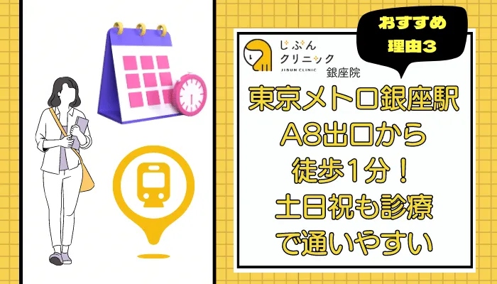 じぶんクリニック銀座おすすめ理由3