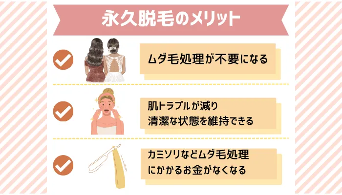 永久脱毛のメリット