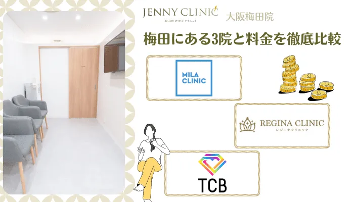 ジェニークリニック大阪梅田料金比較