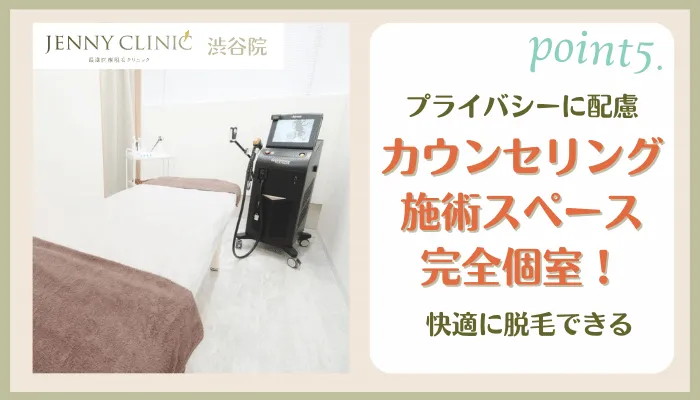 ジェニークリニック渋谷おすすめポイント5