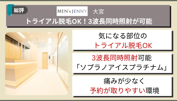 メンズジェニー大宮総評