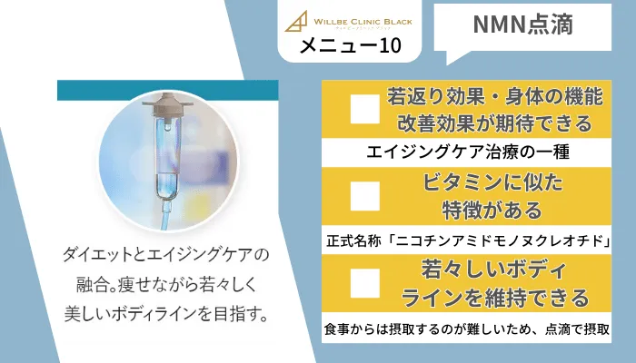 ウィルビークリニックブラック医療痩身メニュー10