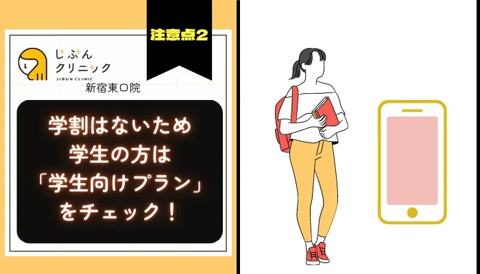 じぶんクリニック新宿東口注意点2
