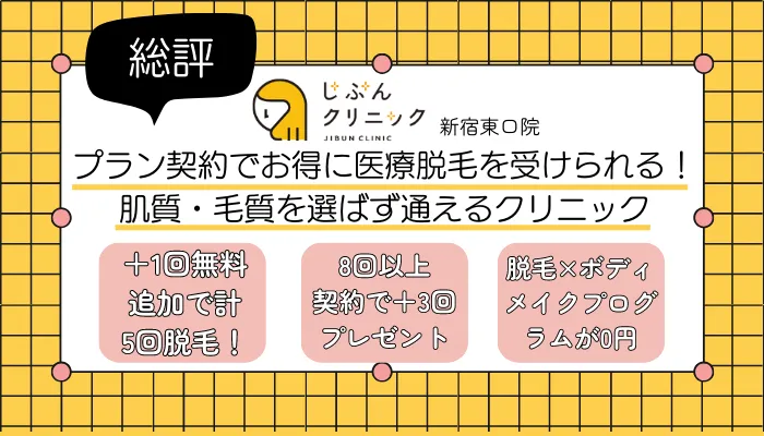 じぶんクリニック新宿東口総評