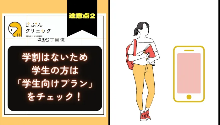 じぶんクリニック名駅2丁目注意点2