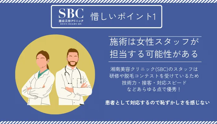 湘南美容クリニックメンズ惜しいポイント1