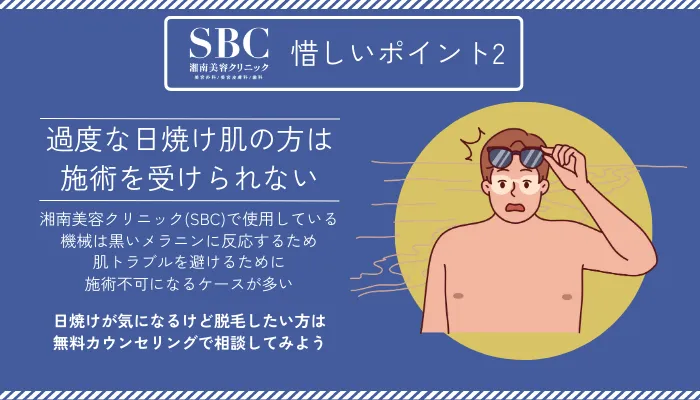 湘南美容クリニックメンズ惜しいポイント2