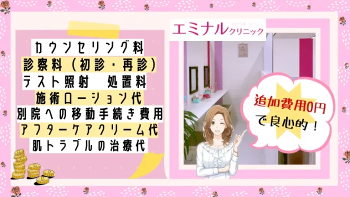 エミナルクリニック追加費用