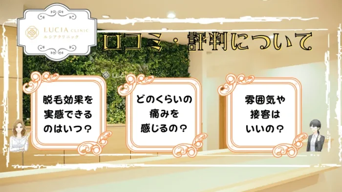ルシアクリニックの口コミ評判