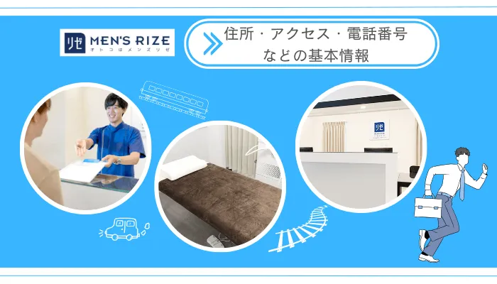 メンズリゼ店舗・場所・アクセス