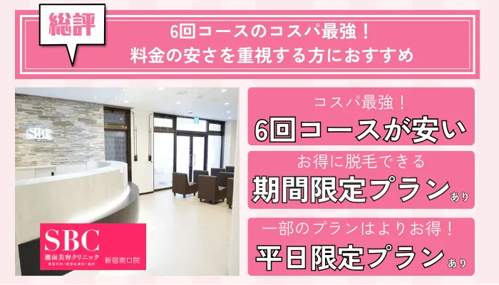 湘南美容クリニック新宿南口院の総評