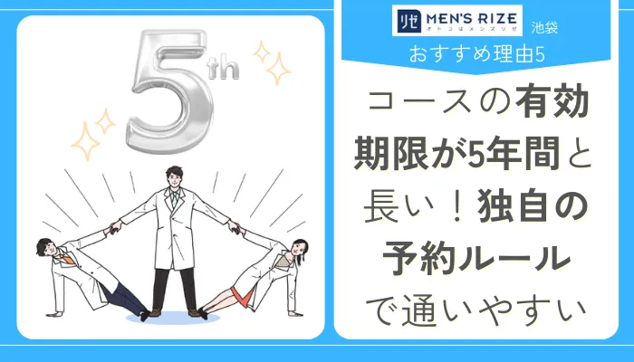 メンズリゼ池袋おすすめ理由5