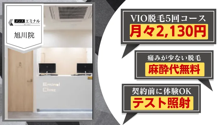 メンズエミナル旭川比較VIO